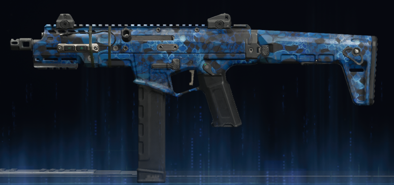 Rendu du camouflage Serpent saphir sur Ryden 45K